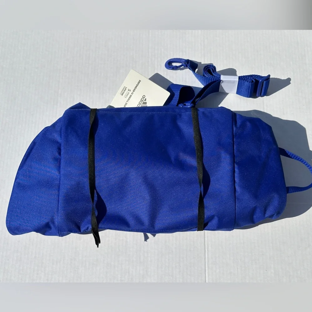 NEW Adidas Blue Duffel Bag for Gym Sports Travel School - Small